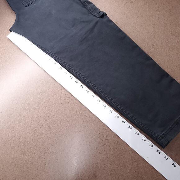 Hollister Loose Cargo Pants Baggy 100% Cotton Women 29x30 Black - Picture 7 of 11